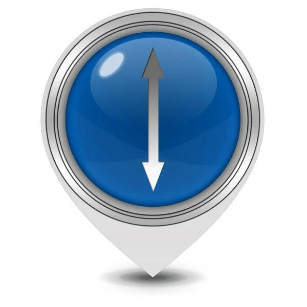 Arrow pointer icon on white background — Stock Photo, Image