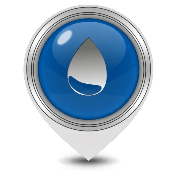 Water pointer icon on white background — Stock Photo, Image