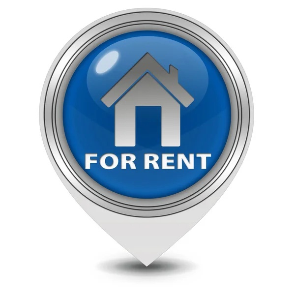 For rent pointer icon on white background — Stock Photo, Image