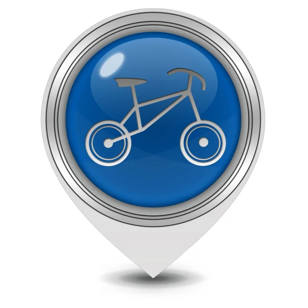 Bike pointer icon on white background — Stock Photo, Image