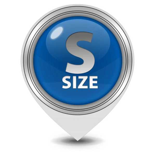 S size pointer icon on white background — Stock Photo, Image