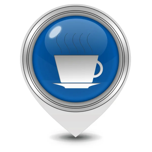 Coffee pointer icon on white background — Stock Photo, Image