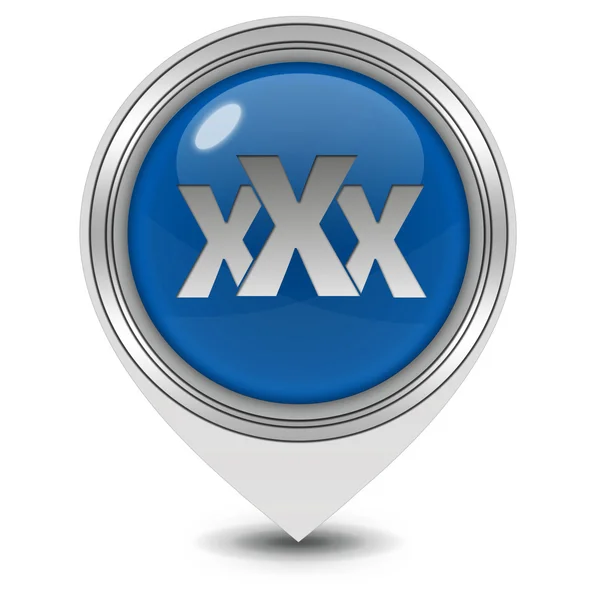 XXX pointer icon on white background — Stock Photo, Image