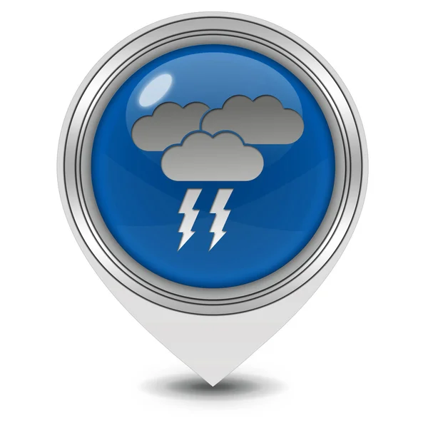 Rain pointer icon on white background — Stock Photo, Image