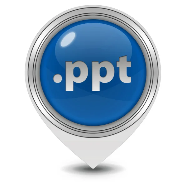 .ppt pointer icon on white background — Stock Photo, Image