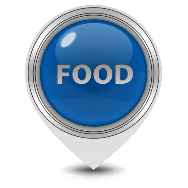 Ikona ukazatele potravin na bílém pozadí — Stock fotografie