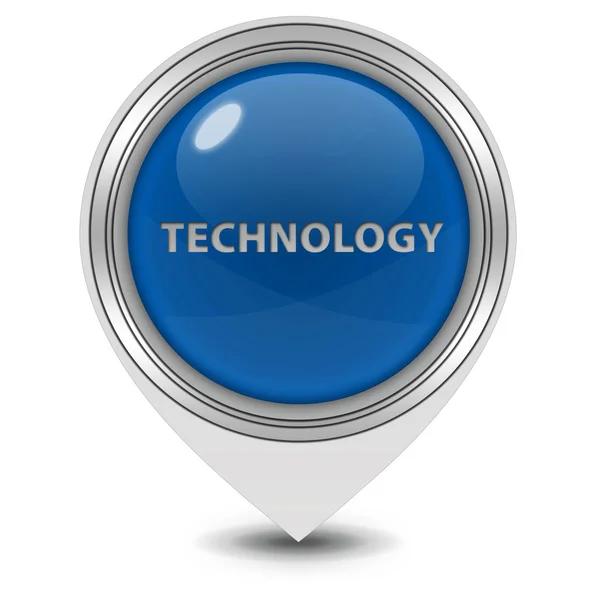 Technologie-Zeiger-Symbol auf weißem Hintergrund — Stockfoto
