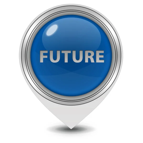 Future pointer icon on white background — Stock Photo, Image