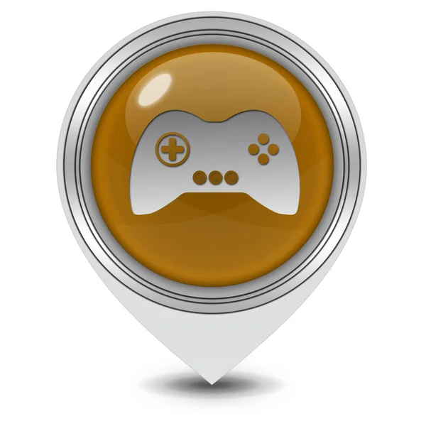 Game pointer icon on white background — Stock Photo, Image