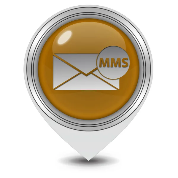 Mms pointer icon on white background — Stock Photo, Image