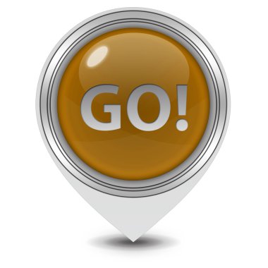 İşaretçi simgesi beyaz zemin üzerine gidin.