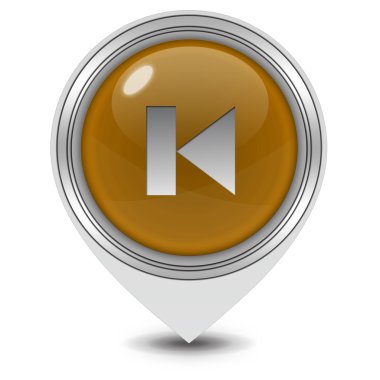 Beyaz arka plan üzerinde işaretçiyi simge önizleme