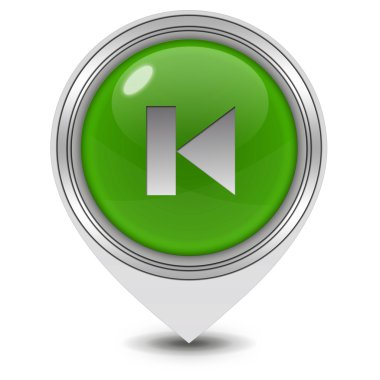 Beyaz arka plan üzerinde işaretçiyi simge önizleme