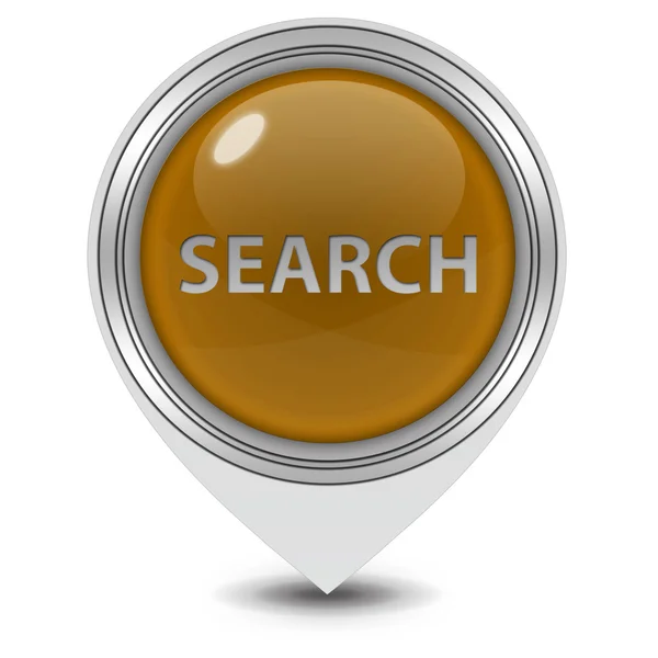 Search pointer icon on white background — Stock Photo, Image