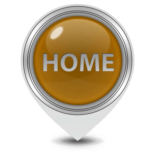 Home pointer icon on white background — Stock Photo, Image