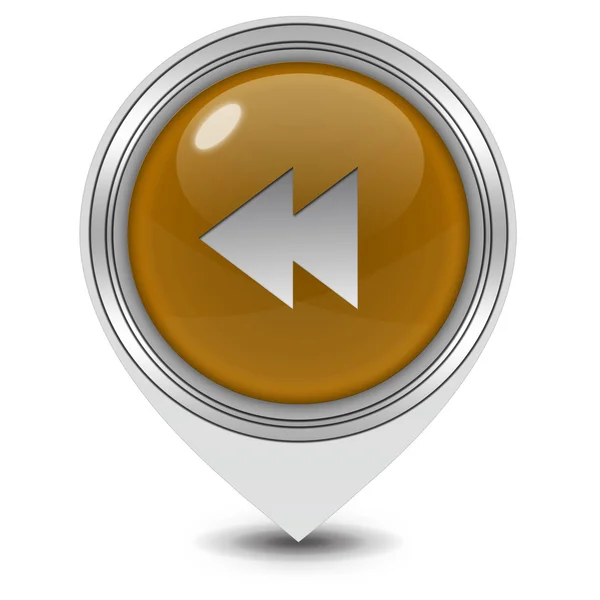 Scroll pointer icon on white background — Stock Photo, Image