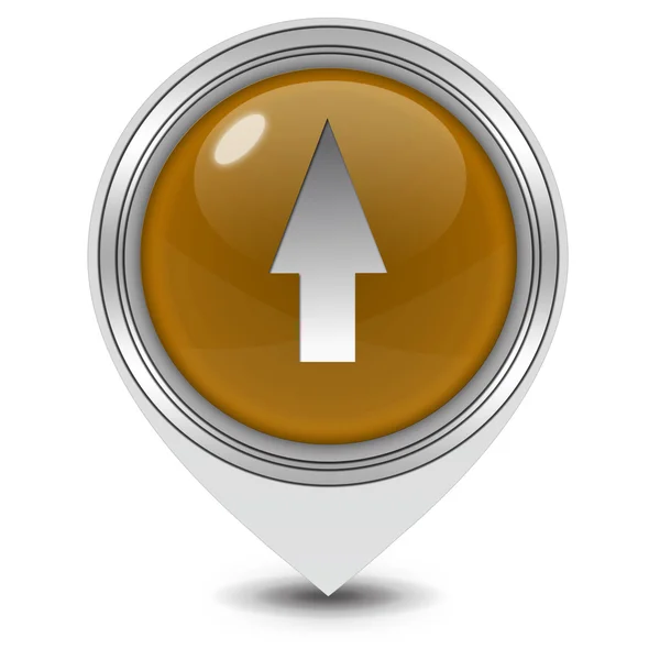 Up Arrow pointer icon on white background — Stock Photo, Image