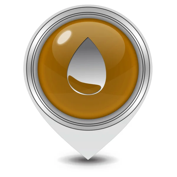 Water pointer icon on white background — Stock Photo, Image