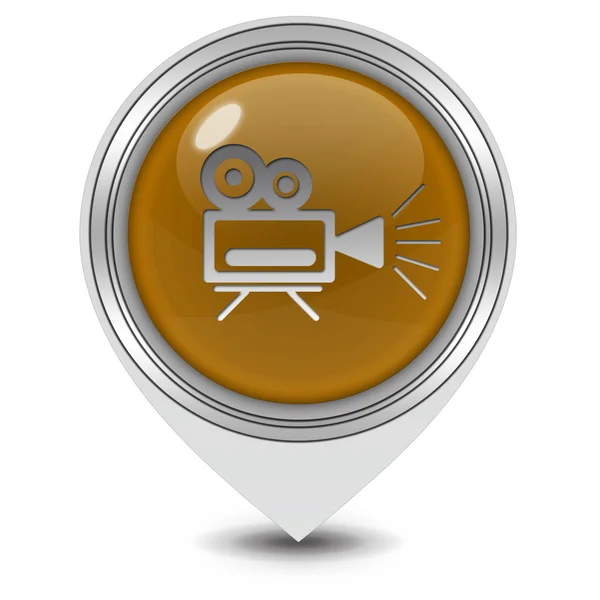 Camera pointer icon on white background — Stock Photo, Image