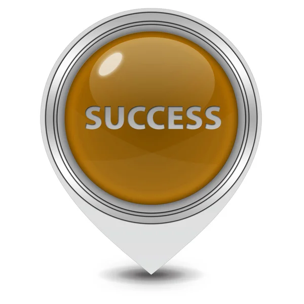 Success pointer icon on white background — Stock Photo, Image