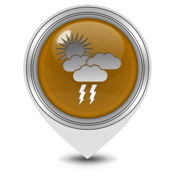 Rain pointer icon on white background — Stock Photo, Image