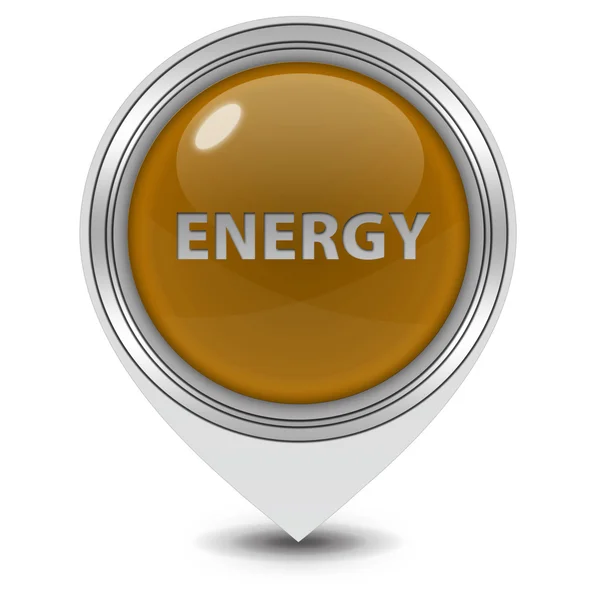 Energiezeiger-Symbol auf weißem Hintergrund — Stockfoto