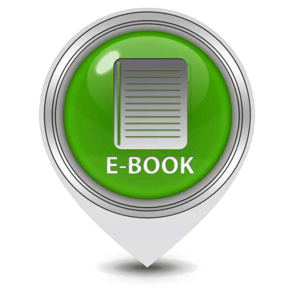 Ref-book pointer icon on white background — стоковое фото