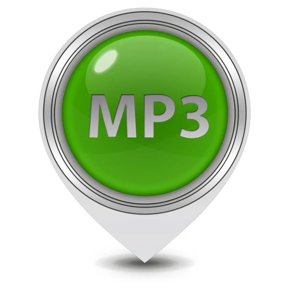 MP3 pointer icon on white background — Stock Photo, Image