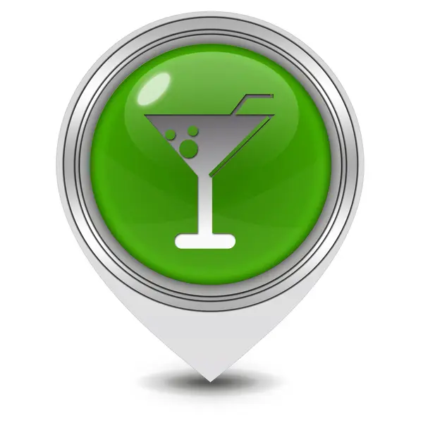 Drink pointer icon on white background — Stock Photo, Image