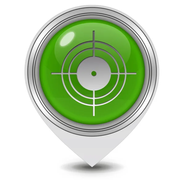 Target pointer icon on white background — Stock Photo, Image