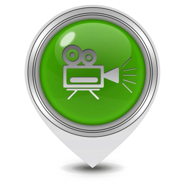 Camera pointer icon on white background — Stock Photo, Image