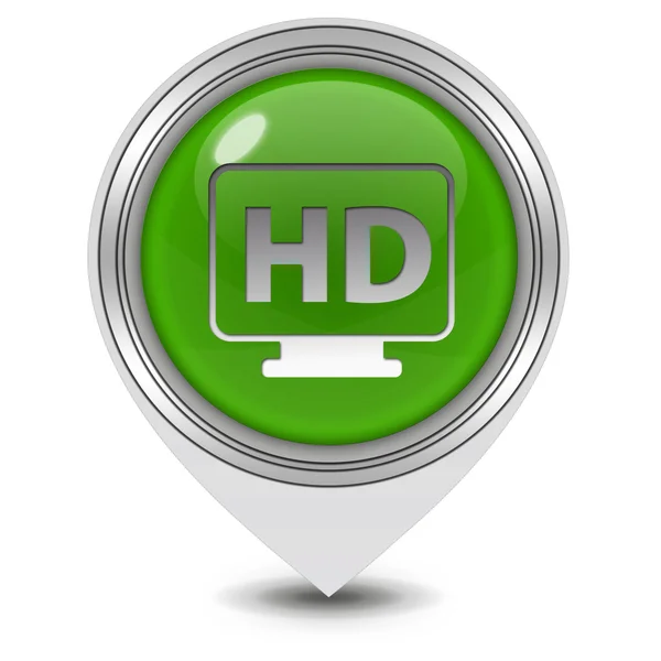 Icono de puntero HD sobre fondo blanco — Foto de Stock