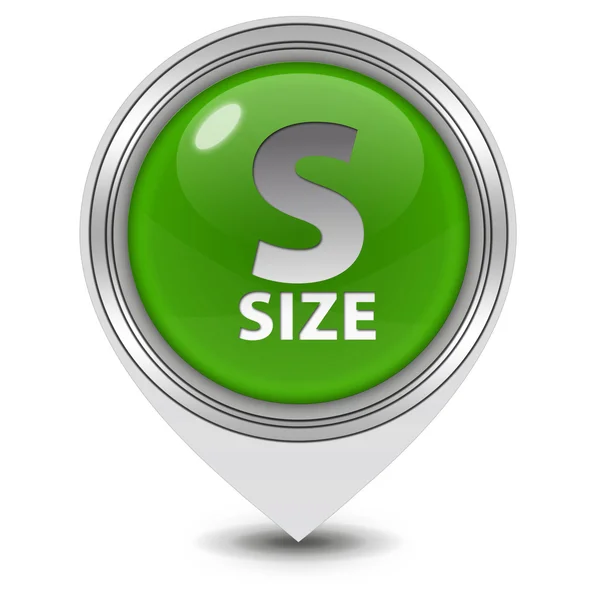 S size pointer icon on white background — Stock Photo, Image