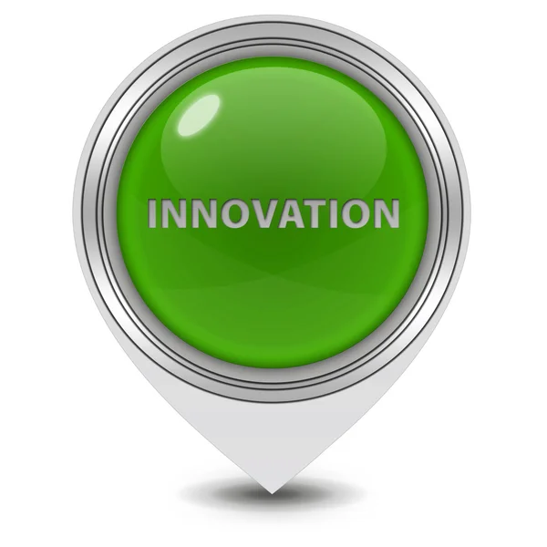 Ícone de ponteiro de inovação no fundo branco — Fotografia de Stock