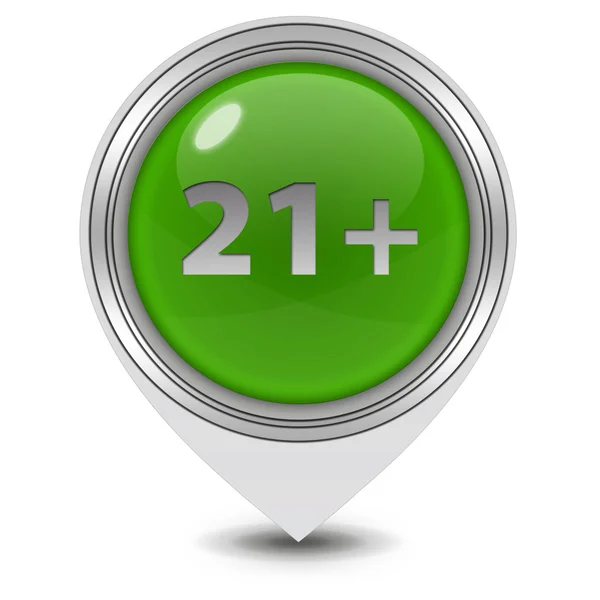 21 pointer icon on white background — Stock Photo, Image