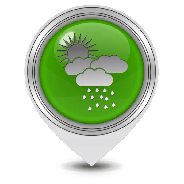 Rain pointer icon on white background — Stock Photo, Image