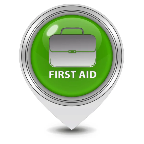 First aid pointer icon on white background — Stock Photo, Image