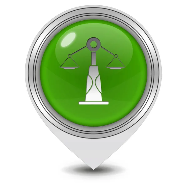Law pointer icon on white background — Stock Photo, Image