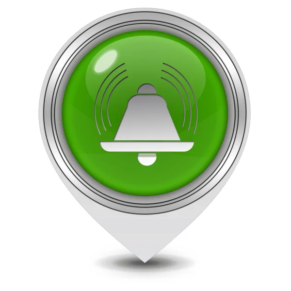 Alarm pointer icon on white background — Stock Photo, Image