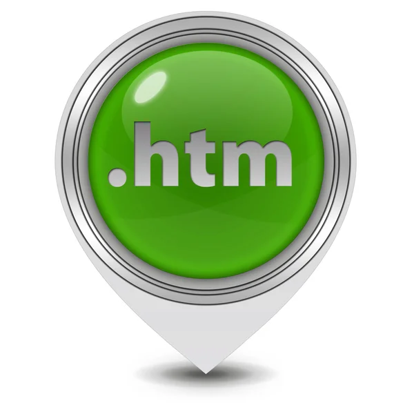 .htm pointer icon on white background — Stock Photo, Image