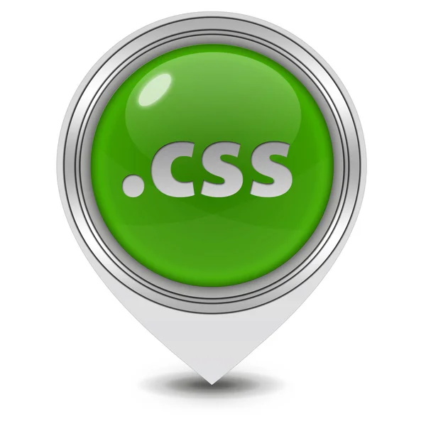 .pictogram voor CSS-aanwijzer op witte achtergrond — Stockfoto
