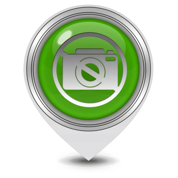 Ban shooting pointer icon on white background — Stock Photo, Image