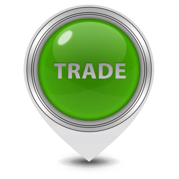 Trade pointer icon on white background — Stock Photo, Image