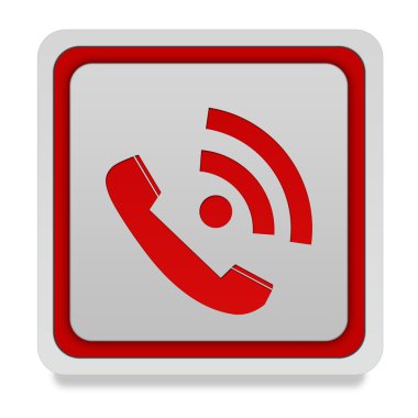 Arama simgesi beyaz arka plan üzerinde kare