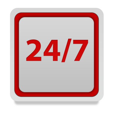 Kare simgesi beyaz arka plan üzerinde destek