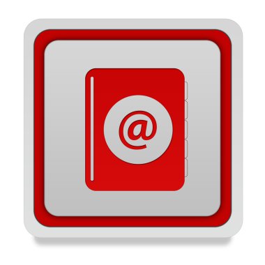 e-posta kare simgesi beyaz arka plan üzerinde