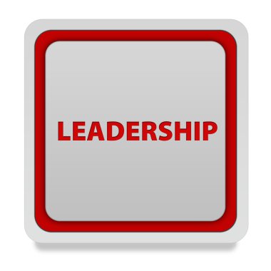 Beyaz arka plan üzerinde liderlik kare simgesi