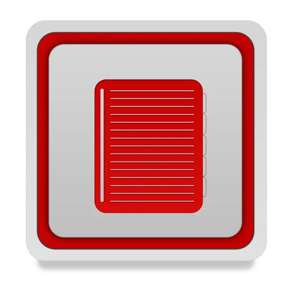 Notebook square icon on white background — Stock Photo, Image