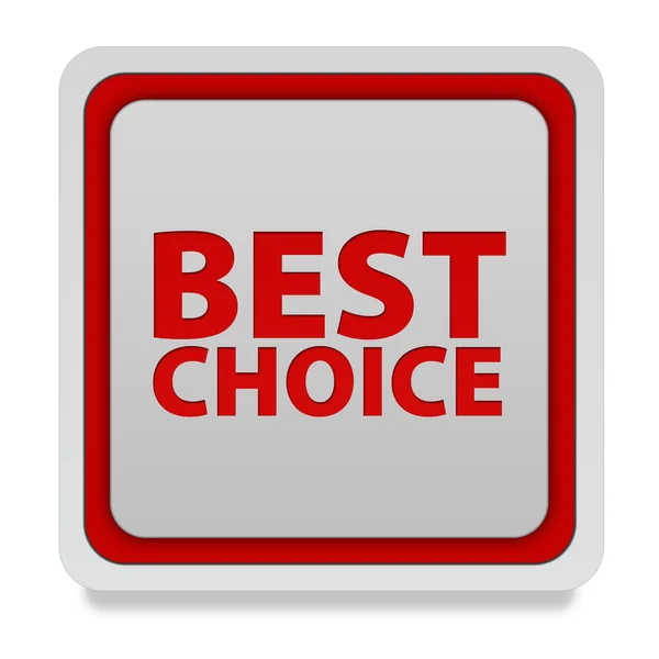 Best choice square icon on white background — Stock Photo, Image