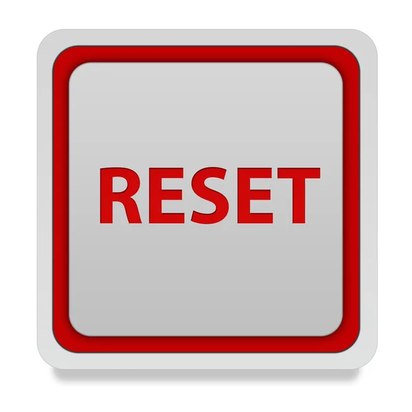 Reset square icon on white background — Stock Photo, Image